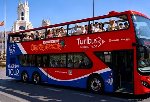 Bus hop-on hop-off City Sightseeing Madrid avec application de suivi en direct